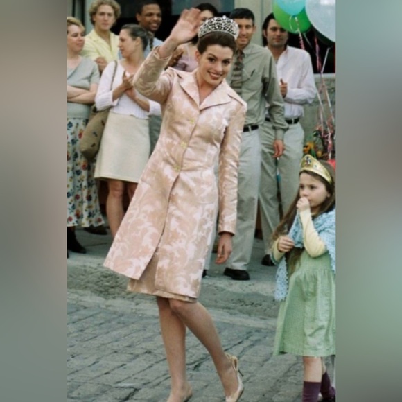 SOLD NWOT Y2K Arden B. Tapestry Pea Coat Women’s L Belted Trench Iced Blue Green - Picture 2 of 10